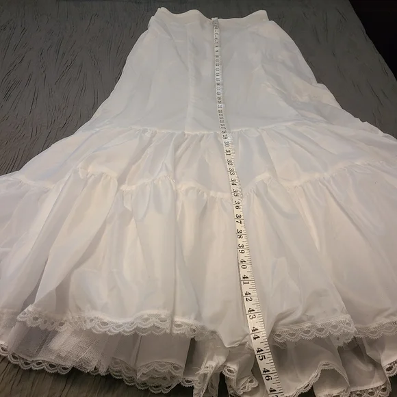 open lace back dress BBSET Women Crinoline Petticoat A-line 6 Hoop Skirt Slips Long Underskirt  for Wedding Bridal Dress Ball Gown at Amazon Women's Clothing store